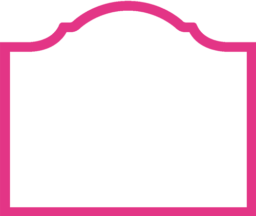 Place Card - Arch Fuchsia