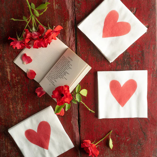 Papersoft Cocktail Napkins - Hearts