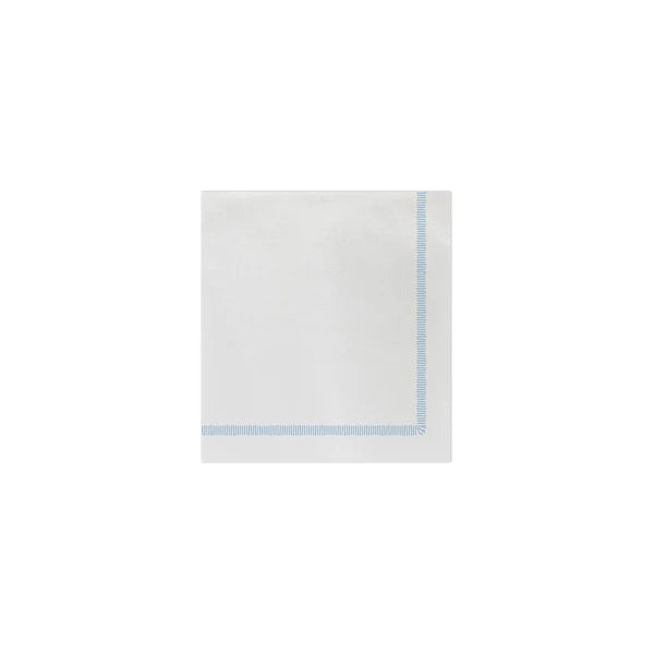 Papersoft Cocktail Napkins - Fringe Light Blue