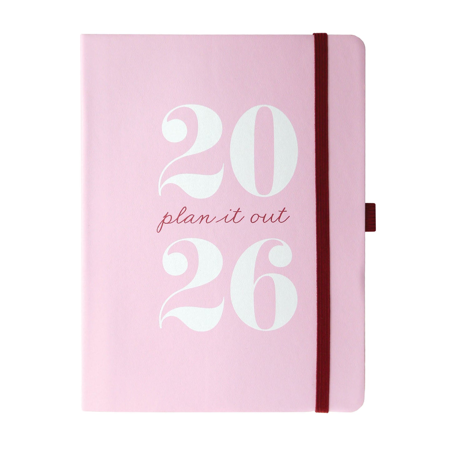 18-Month Vegan Leather Planner - Typographic