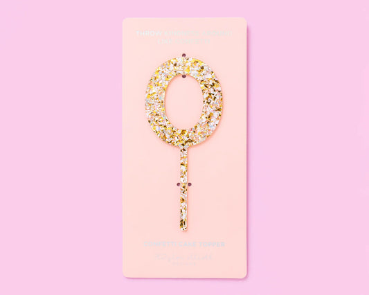 Pearl Confetti Cake Topper | 0