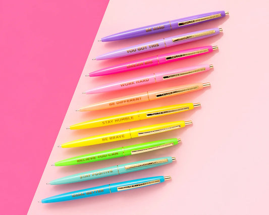 Motivational Pen Set - Set of 10