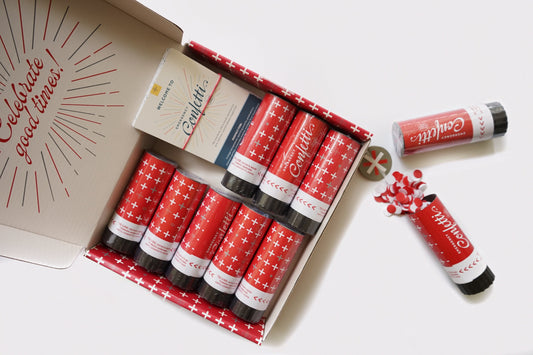 Confetti Party Pack - Crimson and White