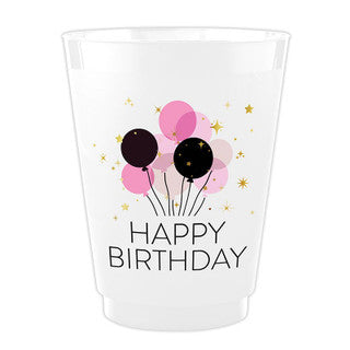 Frost Shatterproof Cup - Happy Birthday