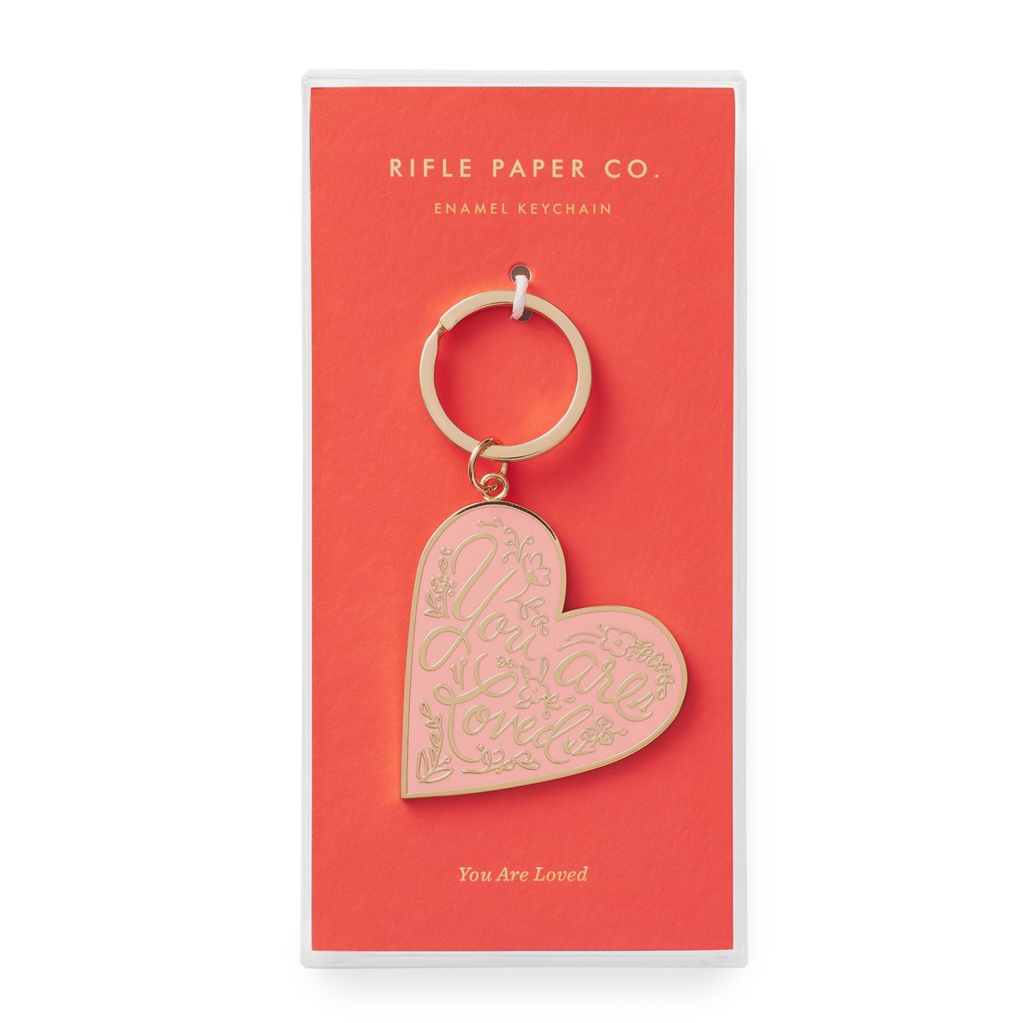 Enamel Keychain - You Are Loved Heart - Juliet
