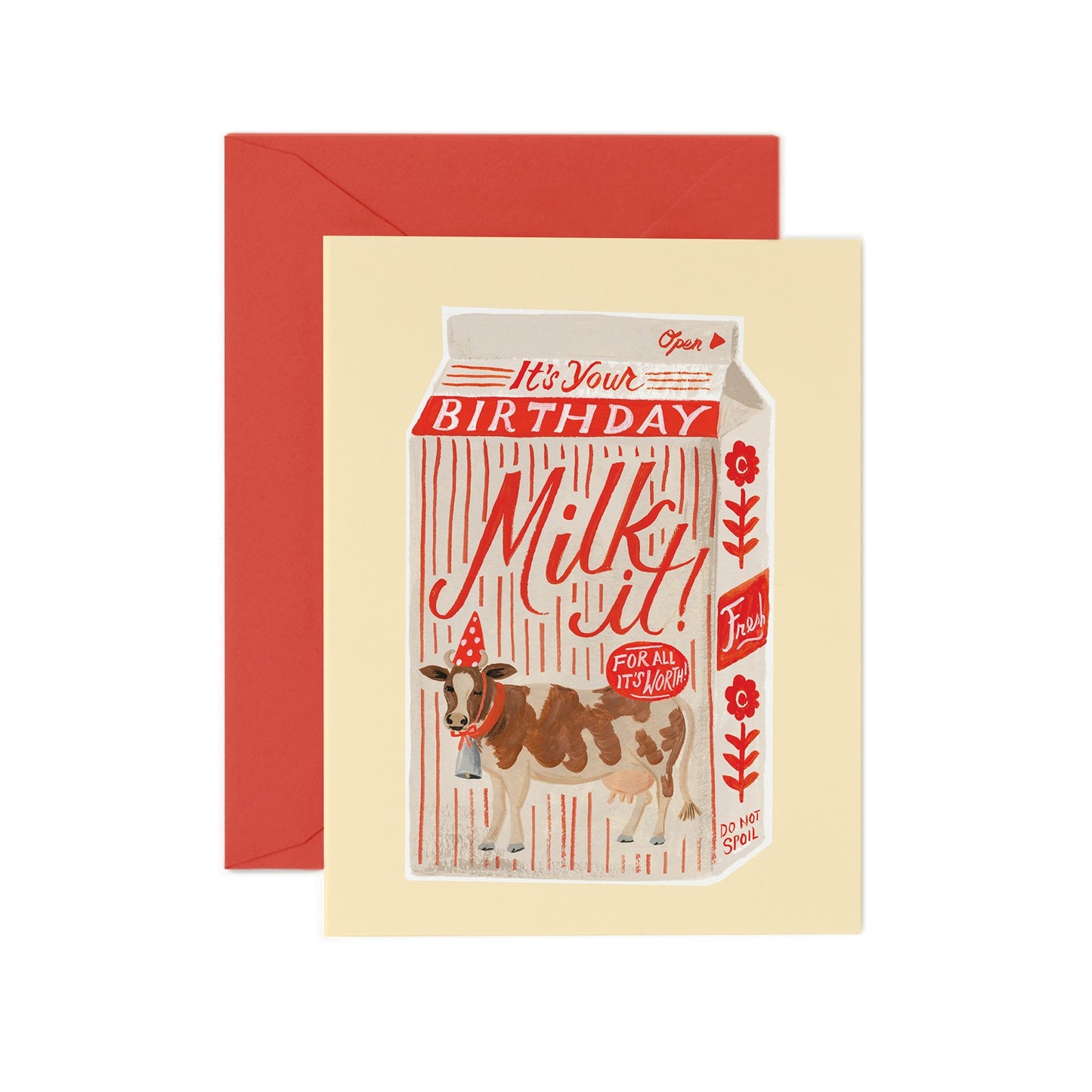 Birthday Card - Milk It