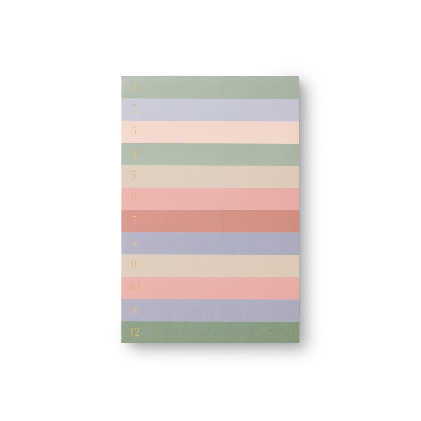 Memo Notepad - Muted Numbered Color Block
