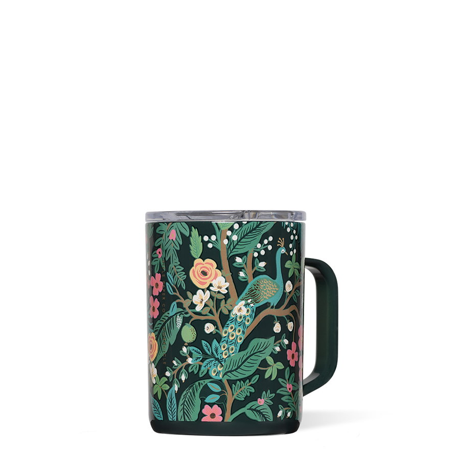 Mug - 16oz Rifle Paper - Peacock Blue