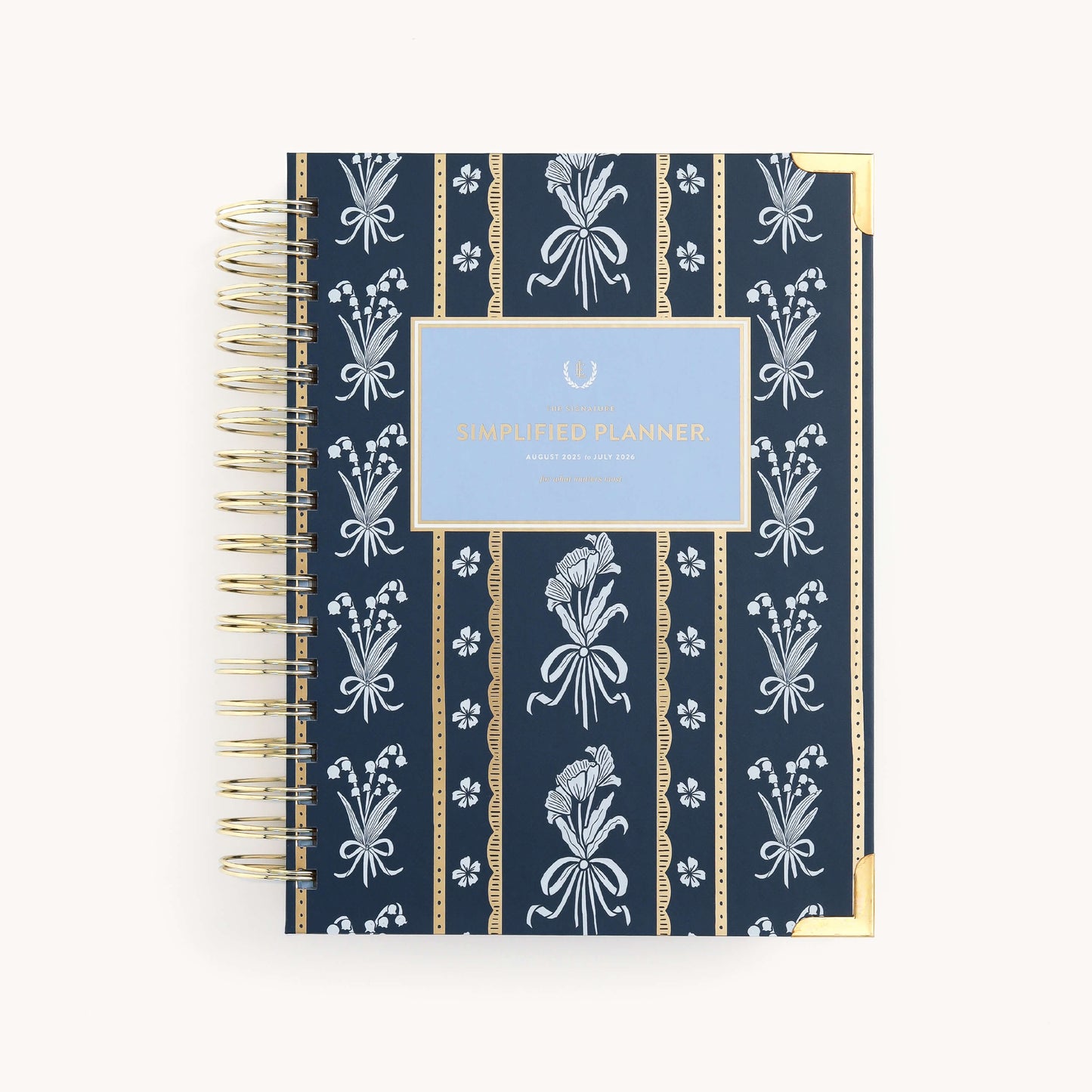 2025-2026 Spiral Daily Simplified Planner - Poppy