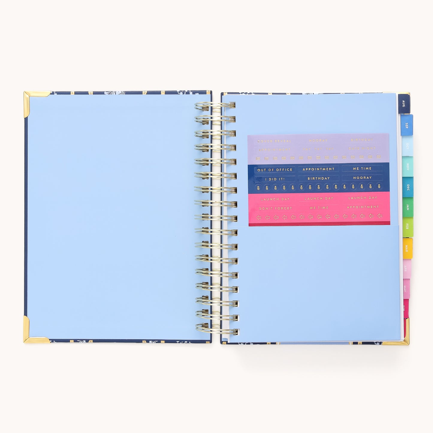 2025-2026 Spiral Daily Simplified Planner - Poppy