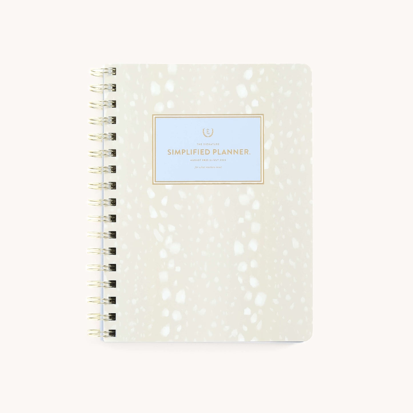 2025-2026 Softcover Weekly Simplified Planner - Ivory