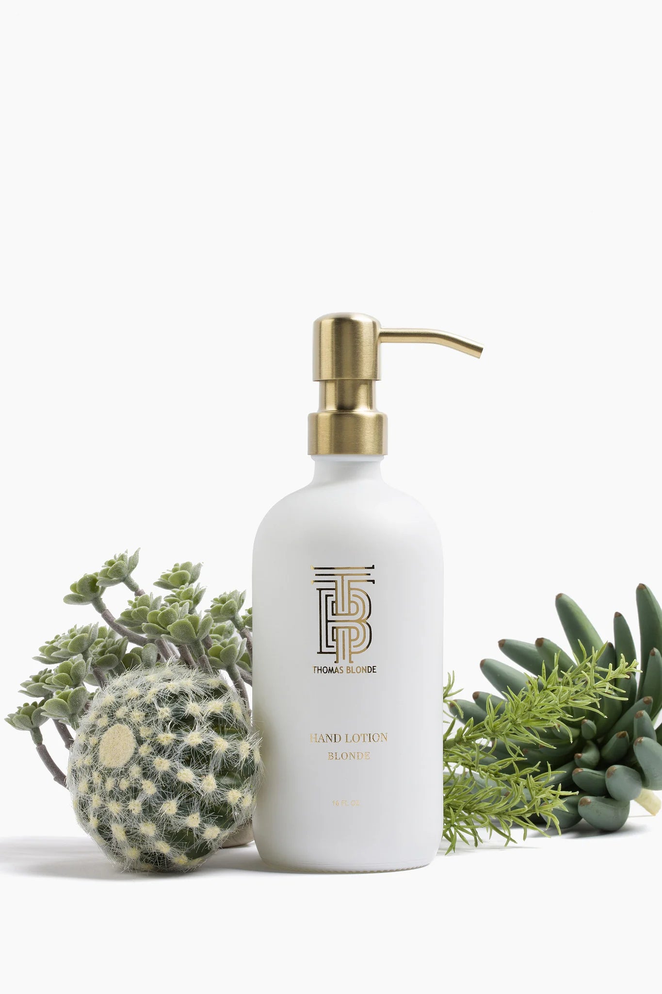 16 oz Glass Hand Soap - Blonde