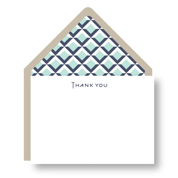 Letterpress Boxed Notes - Kraft Thank You