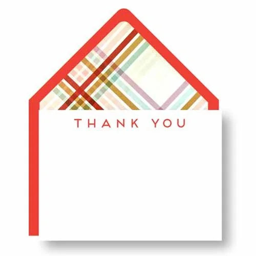 Letterpress Boxed Notes - Persimmon Thank You