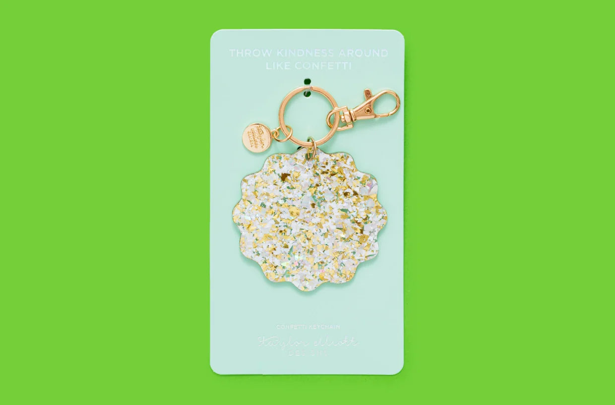 Keychain - Waves Confetti