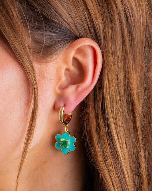 Huggie Earrings - Lucy Blue