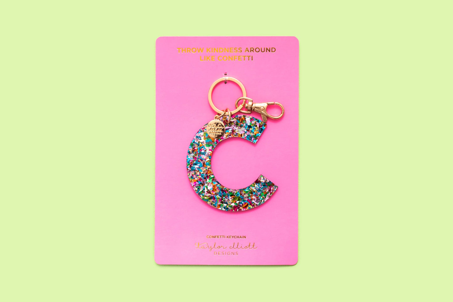 Keychain - Colorful Confetti - C