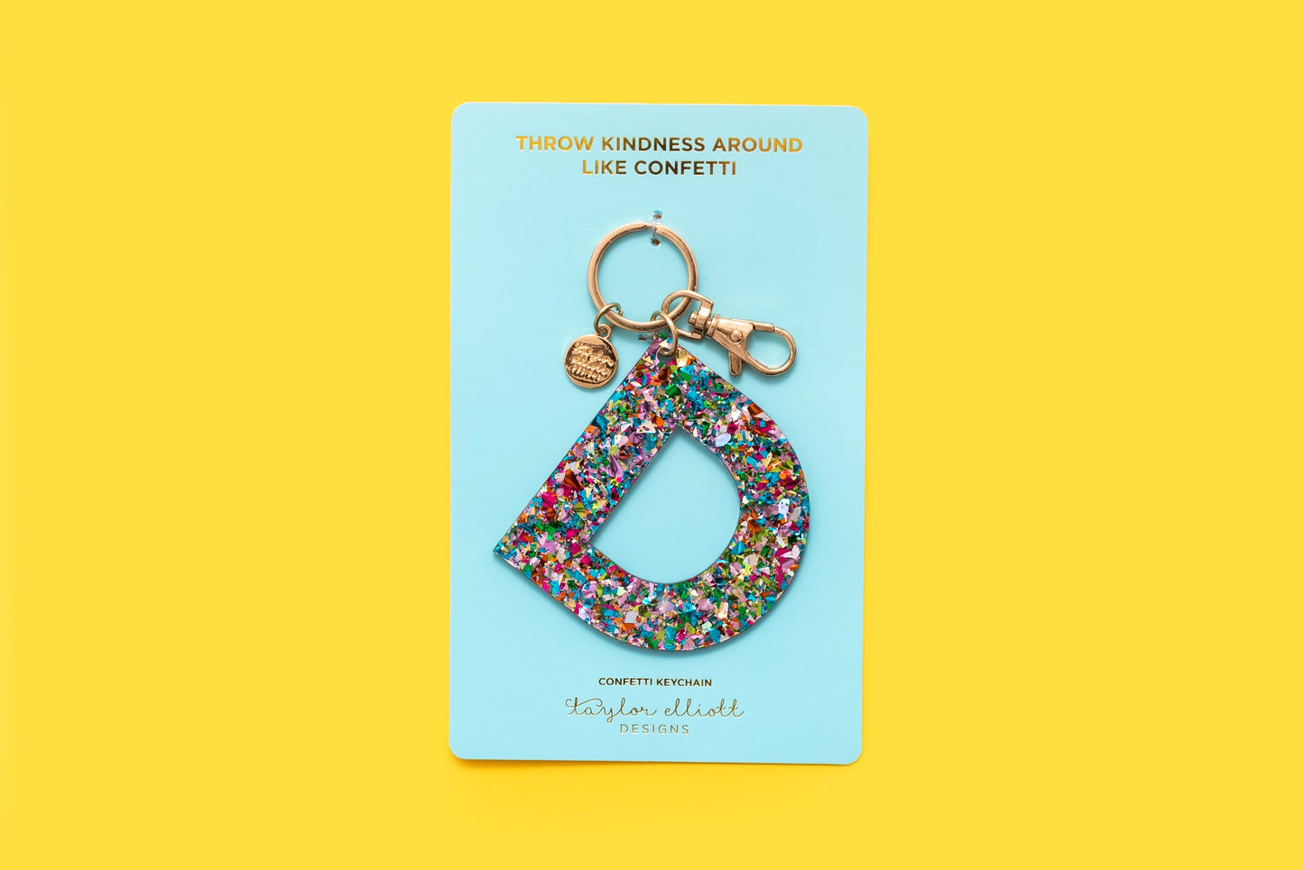 Keychain - Colorful Confetti - D