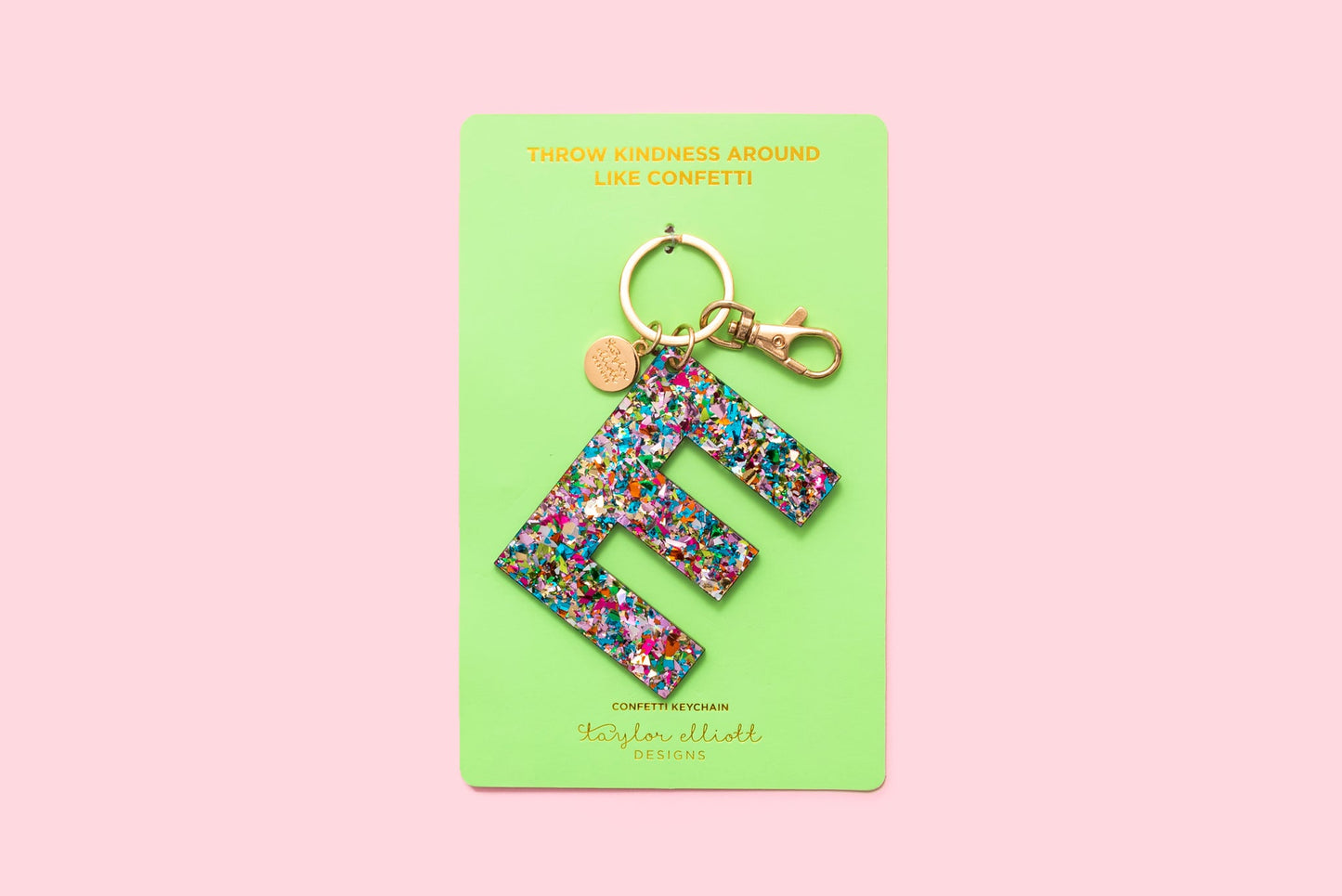 Keychain - Colorful Confetti - E