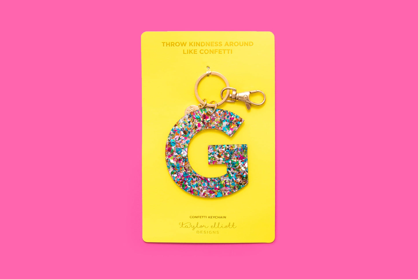 Keychain - Colorful Confetti - G