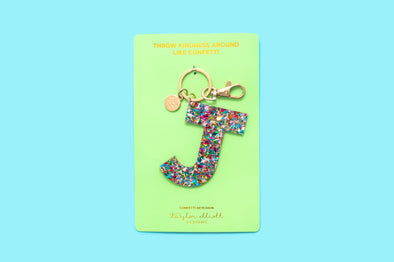Keychain - Colorful Confetti - J