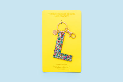 Keychain - Colorful Confetti - L