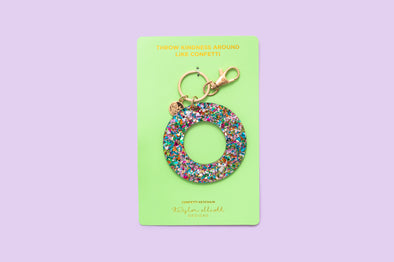 Keychain - Colorful Confetti - O