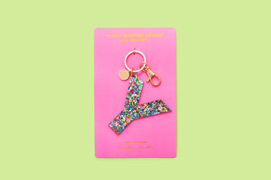 Keychain - Colorful Confetti - Y