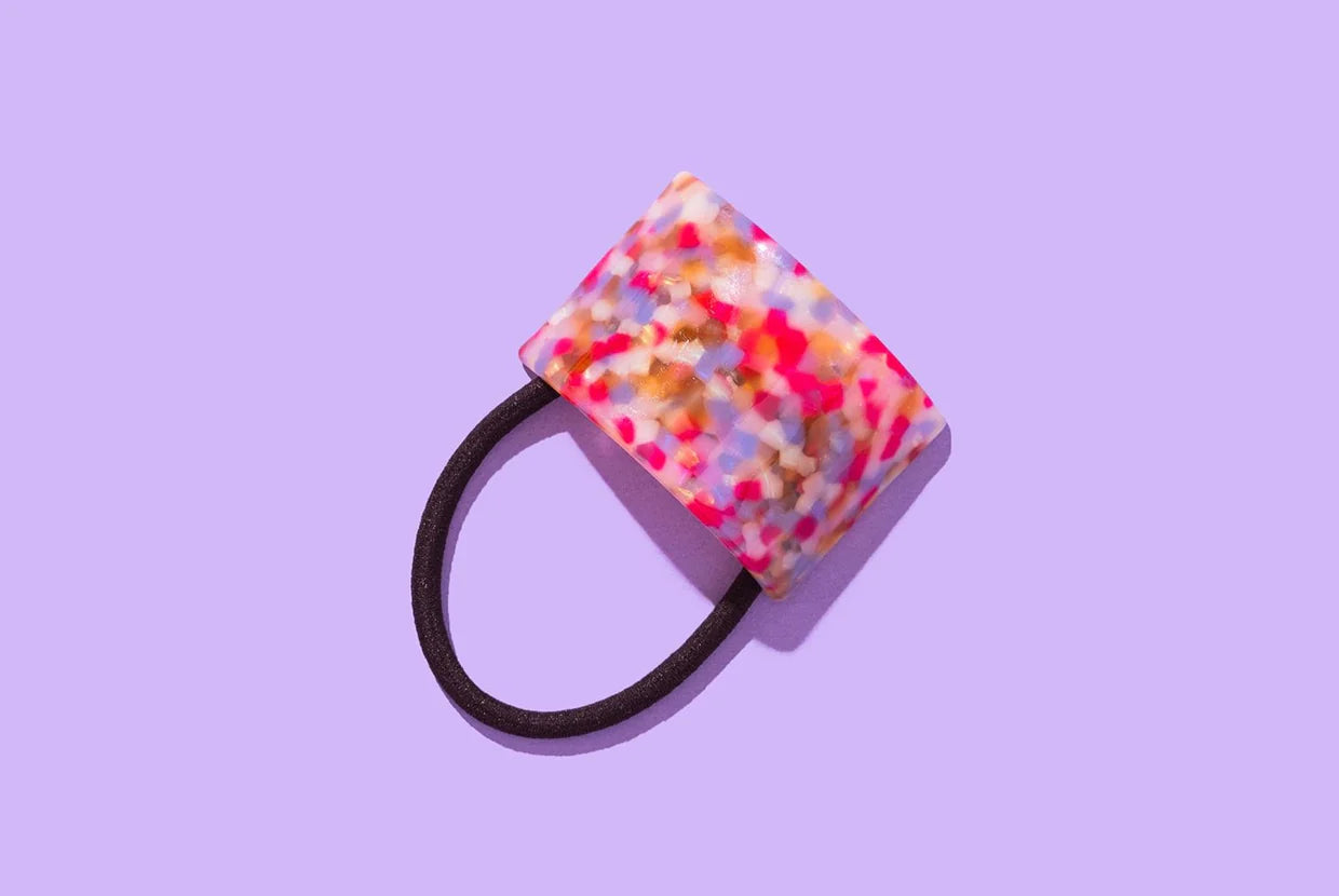 Ponytail Cuff - Colorful Tortoise