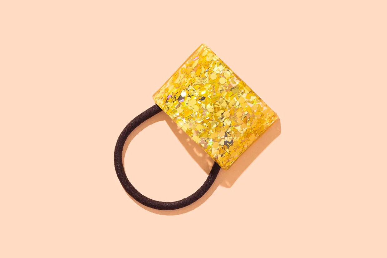 Ponytail Cuff - Gold Confetti