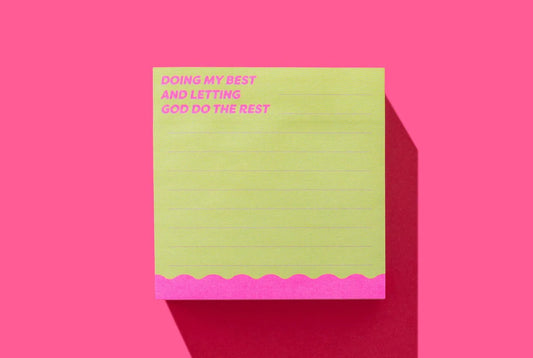 Sticky Notes Pad - Doing My Best
