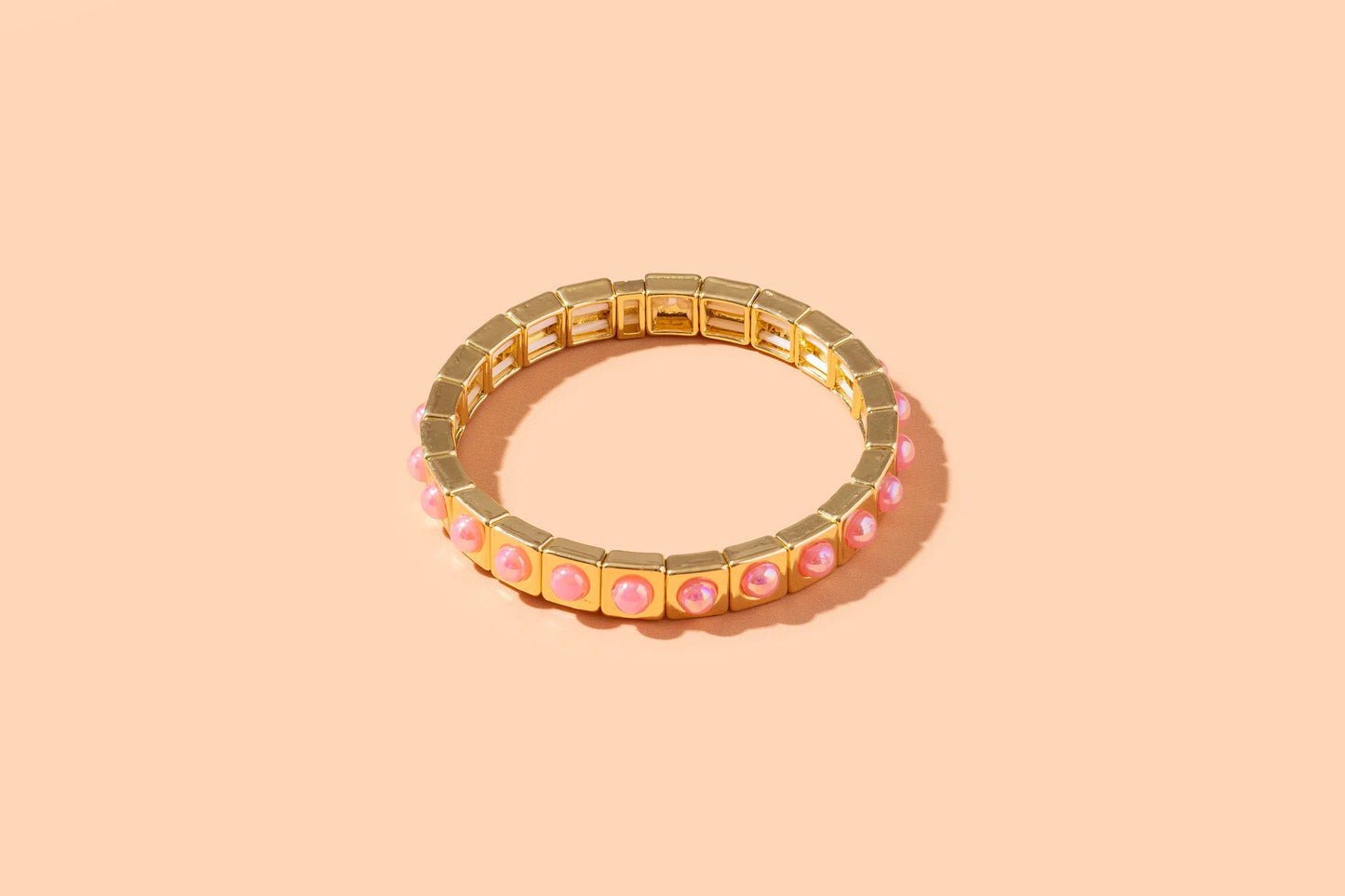 Bracelet - Maeve Gold and Pink Pearl