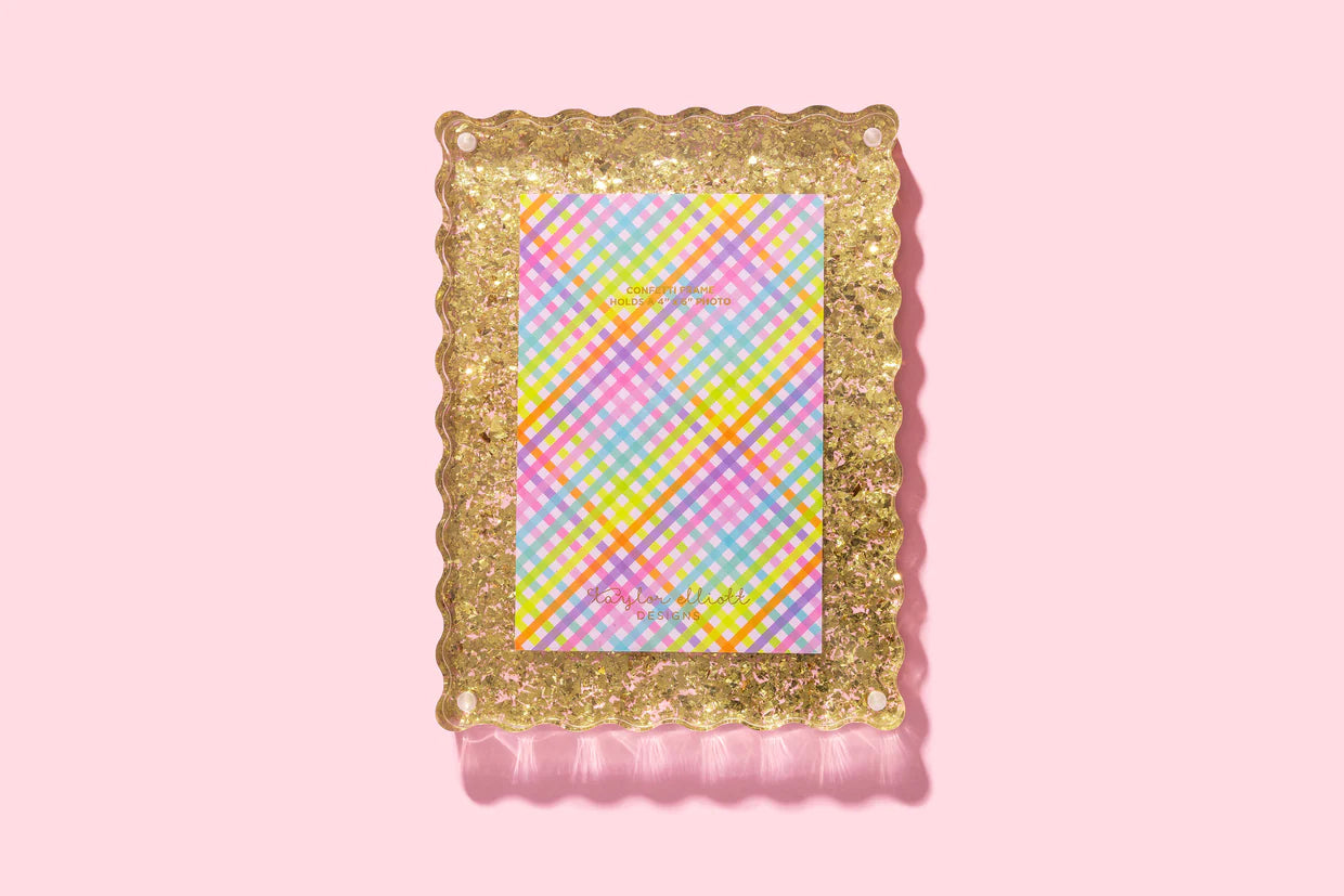 Gold Confetti Frame - Medium