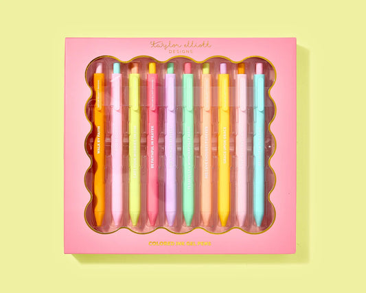 Faith Colored Gel Pens - Set of 10