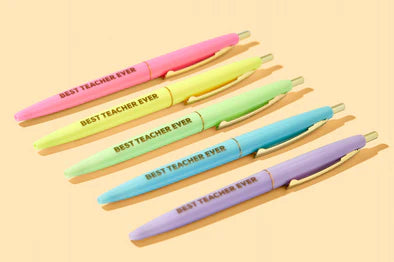 Best Teacher Ever Pens - Set of 5