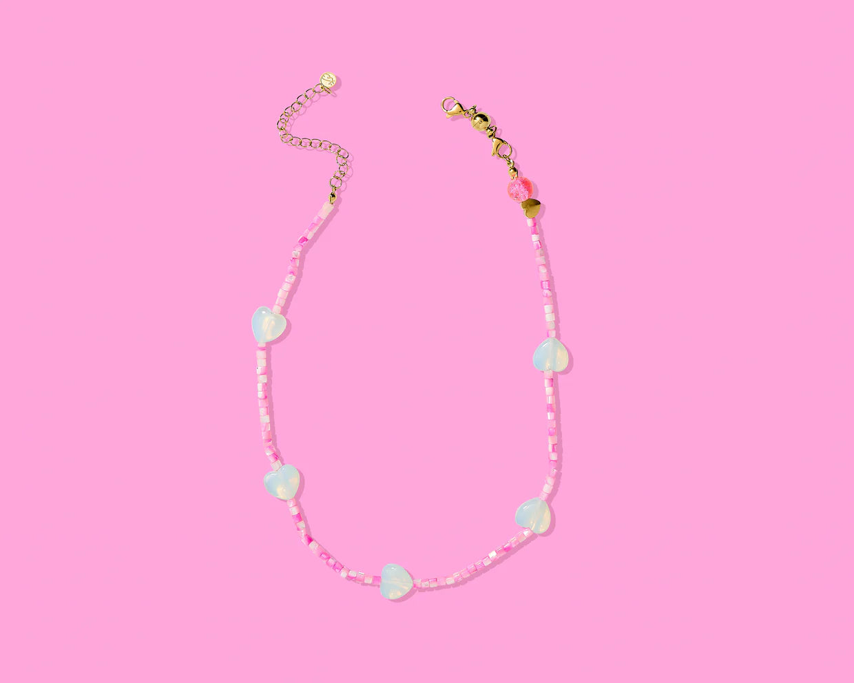 Amore Heart Necklace - Iridescent