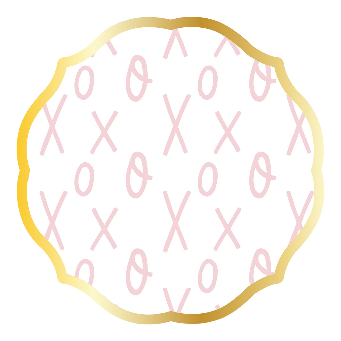 XOXO Dinner Plate Foil - 8 ct