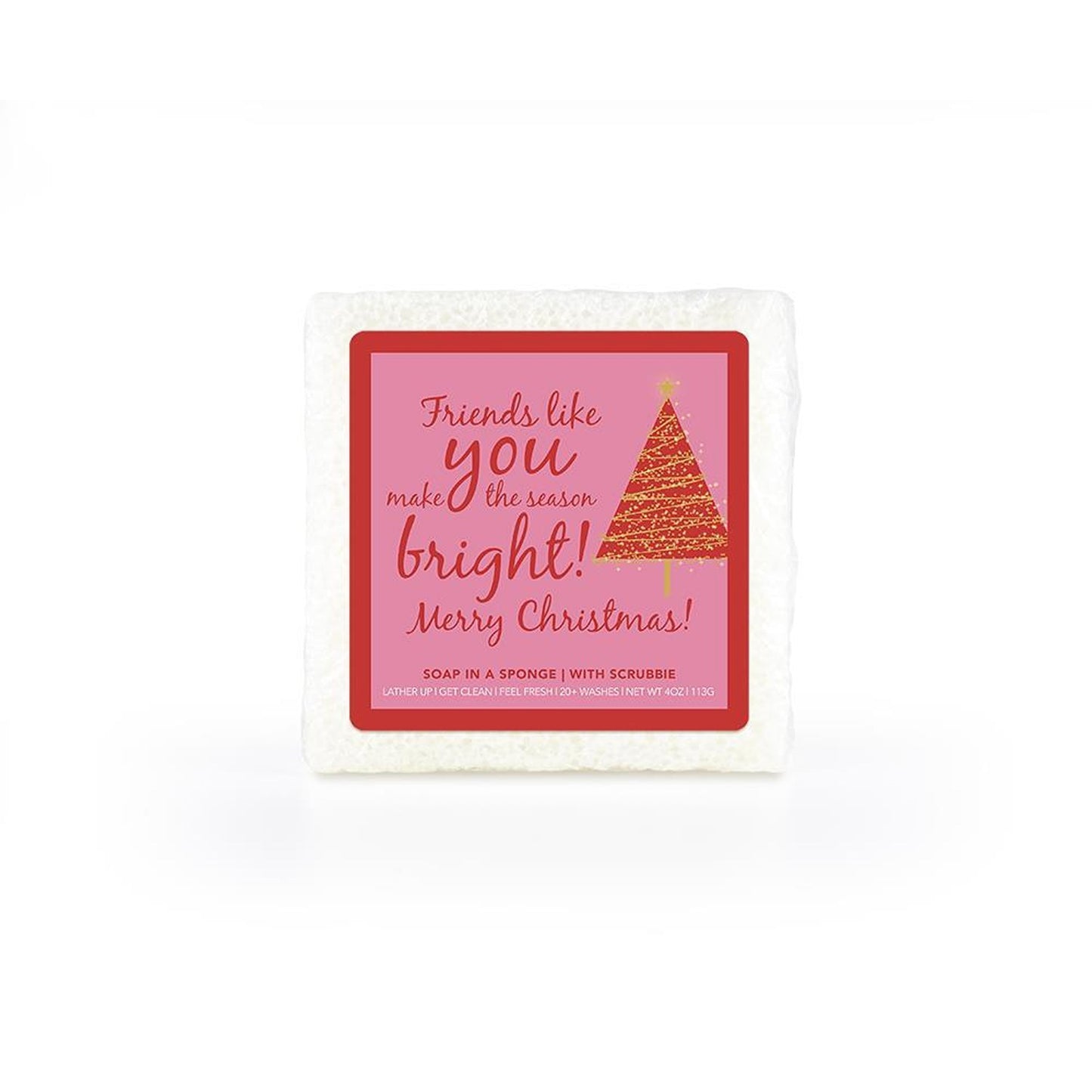 Friends Like You Make the Season Bright Soap Sponge
