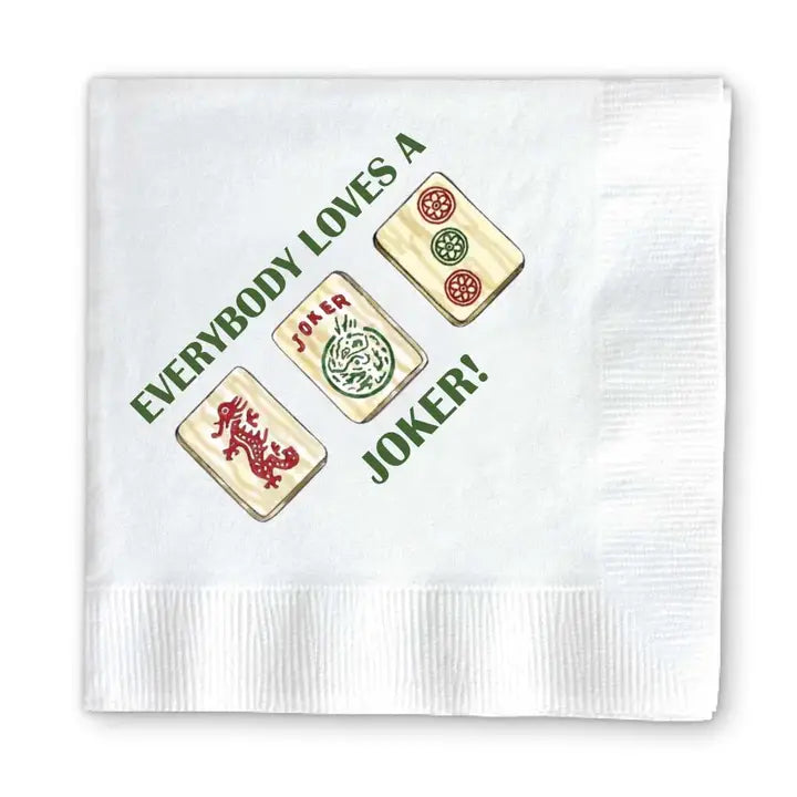 Cocktail Napkins - Mahjong Joker