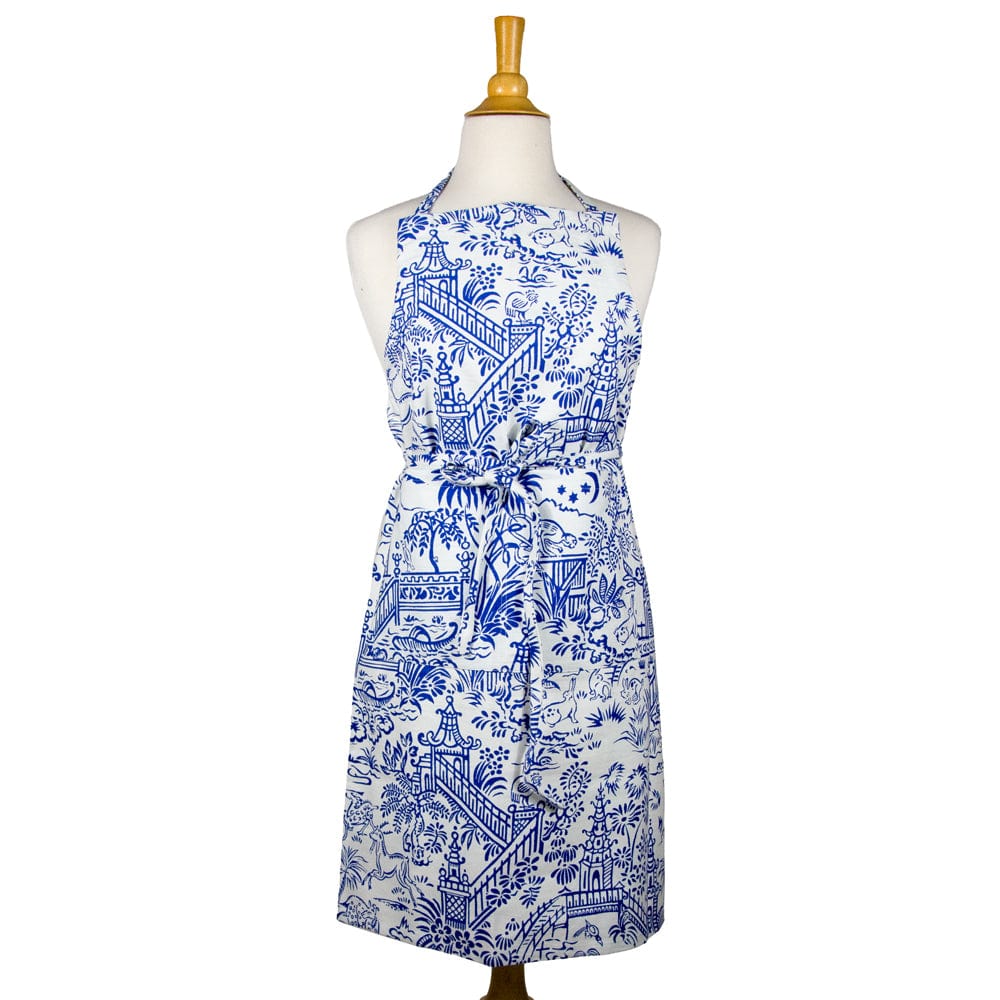 Apron - Pagoda Toile Blue & White