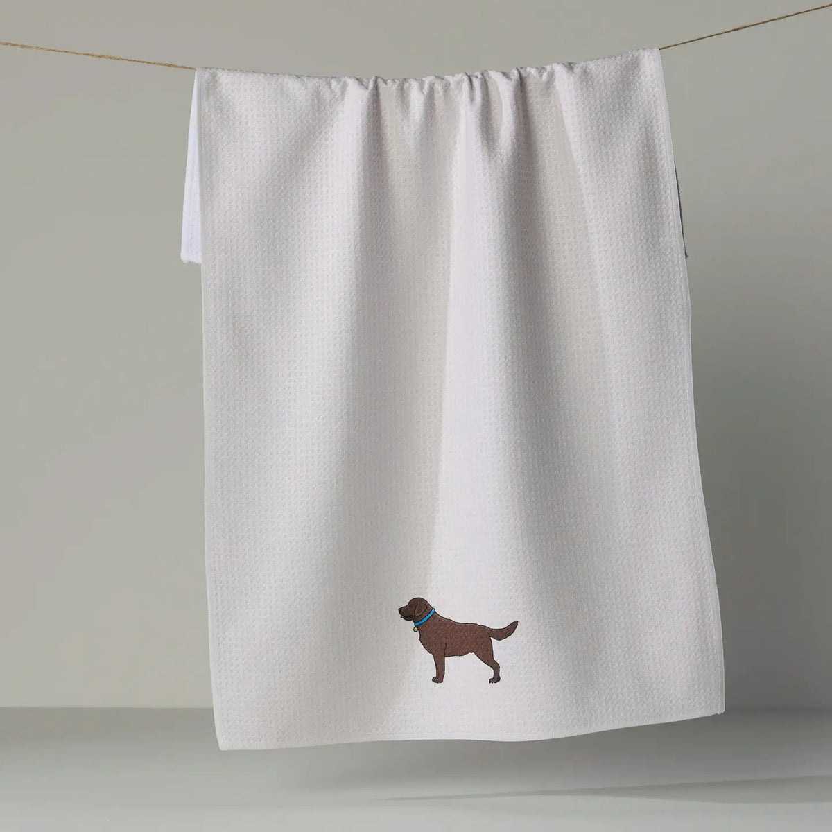 Loyal Lab Tea Towel - Chocolate Lab