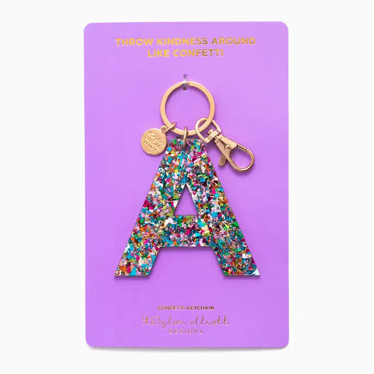 Keychain - Colorful Confetti - A