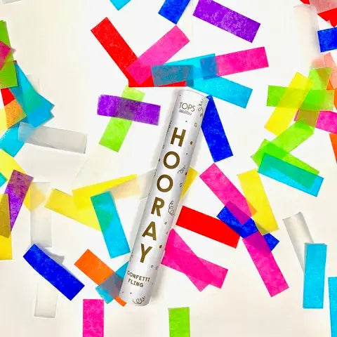 Hooray Confetti Fling 6"