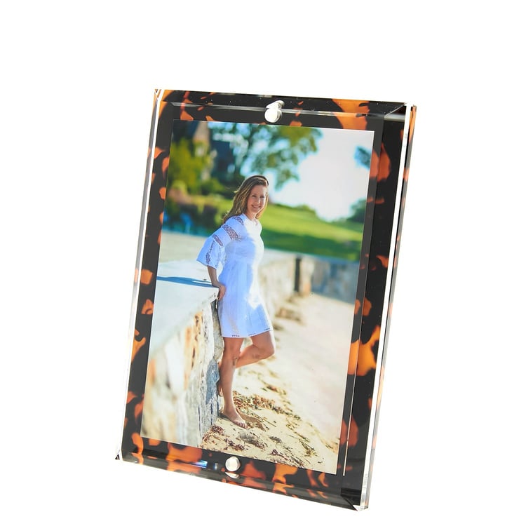 4x6 Acrylic Frame - Beveled Tortoise