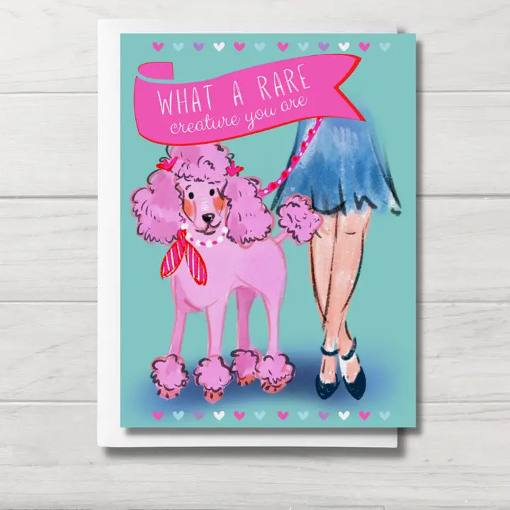 Poodle Birthday Card | Rare Creature