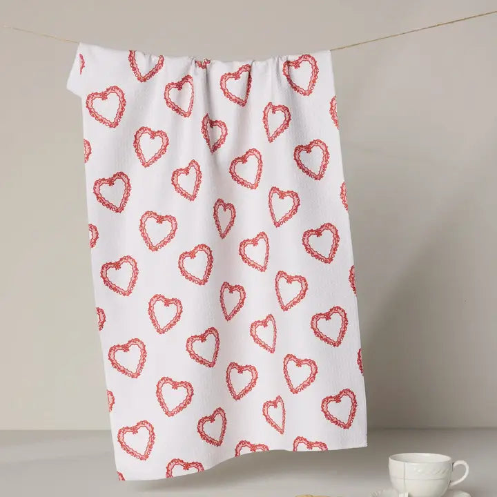 Soft Heart Tea Towel