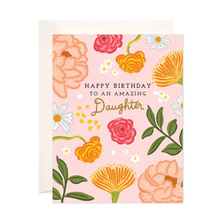 Daughter Floral Birthday Card