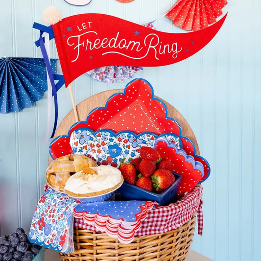 Felt Pennant Banner - Let Freedom Ring