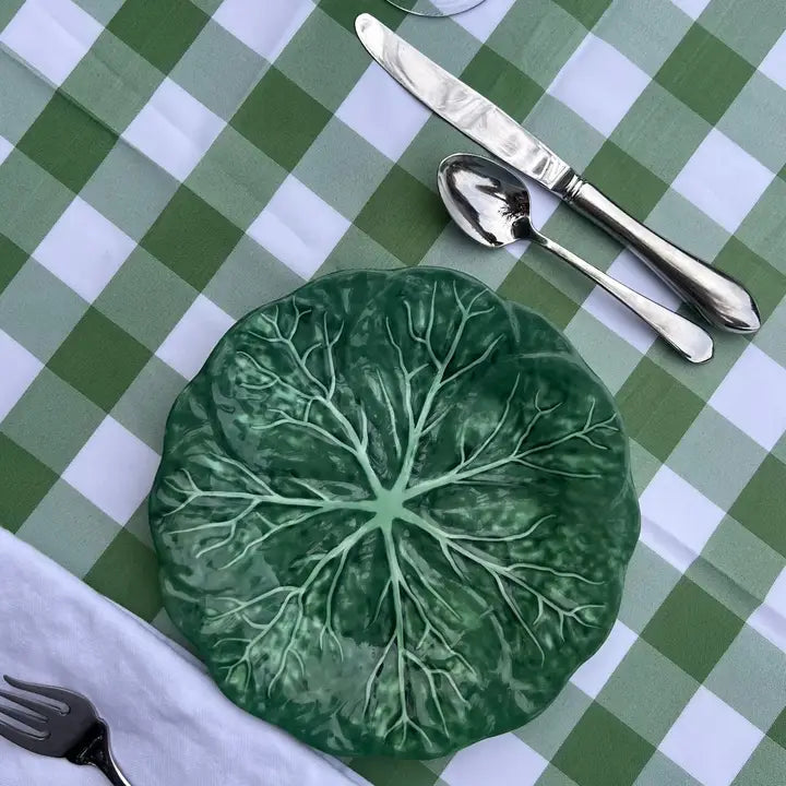 Melamine Cabbage Plate - Green