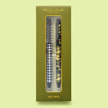 Camo/Gingham Gel Pen Set